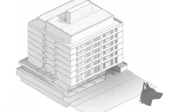Maquete volumétrica do edifício com 8 andares e rooftop — Adore Ingleses em Ingleses, Florianópolis