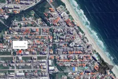 Imagem de satélite da localização do Adore Ingleses próximo à Praia dos Ingleses — Adore Ingleses em Ingleses, Florianópolis
