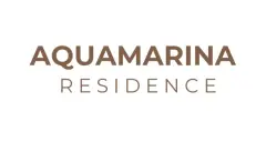 Logotipo do empreendimento Aquamarina Residence em letras escuras sobre fundo branco — Aquamarina Residence em Cachoeira do Bom Jesus, Florianópolis