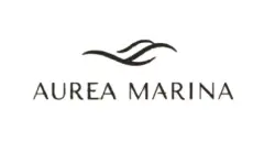 Logotipo do Áurea Marina com símbolo ondulado de três linhas em fundo branco — Aurea Marina em Cachoeira do Bom Jesus, Florianópolis