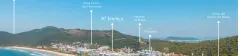 Infográfico panorâmico de localização do B7 Essence Brava com marcadores de pontos de interesse como Trilha Morro das Feiticeiras, Mirante da Brava e Le Barbaron — B7 Essence Brava em Praia Brava, Florianópolis