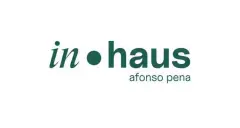 Logotipo do empreendimento in.haus afonso pena em verde escuro sobre fundo branco — In Haus Afonso Pena em Canto, Florianópolis
