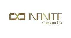 Logotipo dourado do empreendimento Infinite Campeche em fundo branco — Infinite Campeche em Campeche, Florianópolis