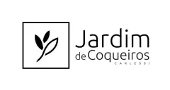 Logotipo do empreendimento Jardim de Coqueiros Carlessi em preto e branco — Jardim de Coqueiros em Coqueiros, Florianópolis