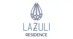 Logotipo do Lazuli Residence com ícone de pedra preciosa em azul marinho — Lazuli Residence em Ponta das Canas, Florianópolis