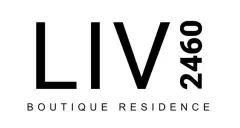 Logotipo do Liv 2460 Boutique Residence em tipografia preta sobre fundo branco — LIV 2460 Boutique Residence em João Paulo, Florianópolis