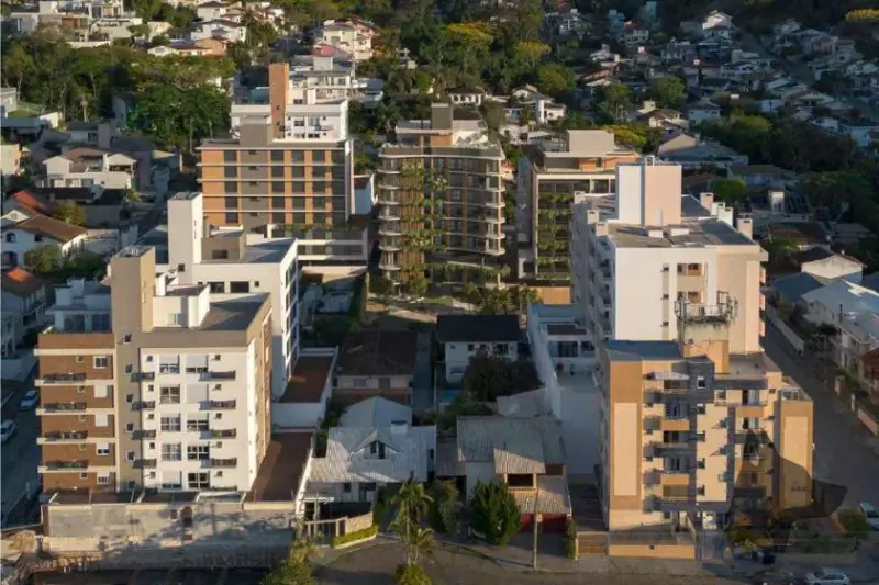 Vista del barrio Pantanal en Florianópolis para comprar un inmueble sobre plano