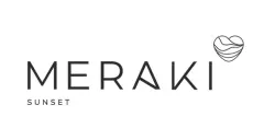 Logotipo Meraki Sunset em fundo branco com ícone de coração estilizado — Meraki Sunset em João Paulo, Florianópolis