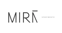 Logotipo MIRA Apartments em fundo branco — Mirá Apartments em Centro, Florianópolis