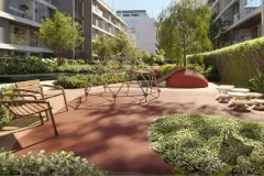 playground infantil estrutura geodésica escorregador mesa crianças jardim fachada — Natus em Ponta das Canas, Florianópolis