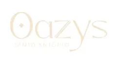 logotipo Oazys Santo Antônio tipografia elegante bege fundo branco — Oazys em Santo Antônio de Lisboa, Florianópolis