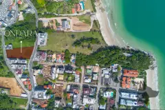 vista aérea drone terreno localização Ondara Residence bairro praia mar turquesa Canasvieiras — Ondara em Canasvieiras, Florianópolis