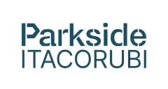 logotipo Parkside Itacorubi tipografia sans-serif azul teal fundo branco — Parkside Itacorubi em Itacorubi, Florianópolis