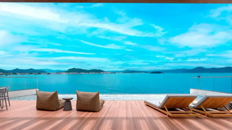Vista del barrio Novo Campeche en Florianópolis para comprar un inmueble sobre plano