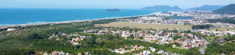 Vista del barrio Rio Tavares en Florianópolis para comprar un inmueble sobre plano