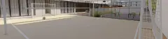 Quadra esportiva panorâmica com traves e pet place ao fundo — Recanto dos Corais em Abraão, Florianópolis