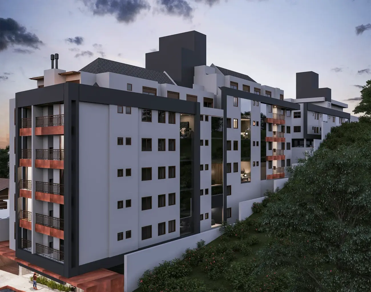 Residencial Estoril, Carvoeira, Florianópolis Imagem do pronto para morar Residencial Estoril em Carvoeira, Florianópolis — imóvel na planta em Florianópolis