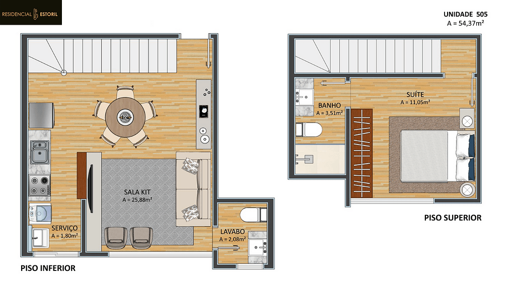 Planta — 1 Quarto