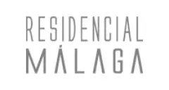 logotipo Residencial Málaga tipografia sans-serif cinza fundo branco — Residencial Málaga em Campeche, Florianópolis