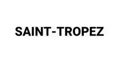 Logotipo Saint-Tropez em tipografia bold sobre fundo branco — Saint Tropez Residence em Ingleses, Florianópolis