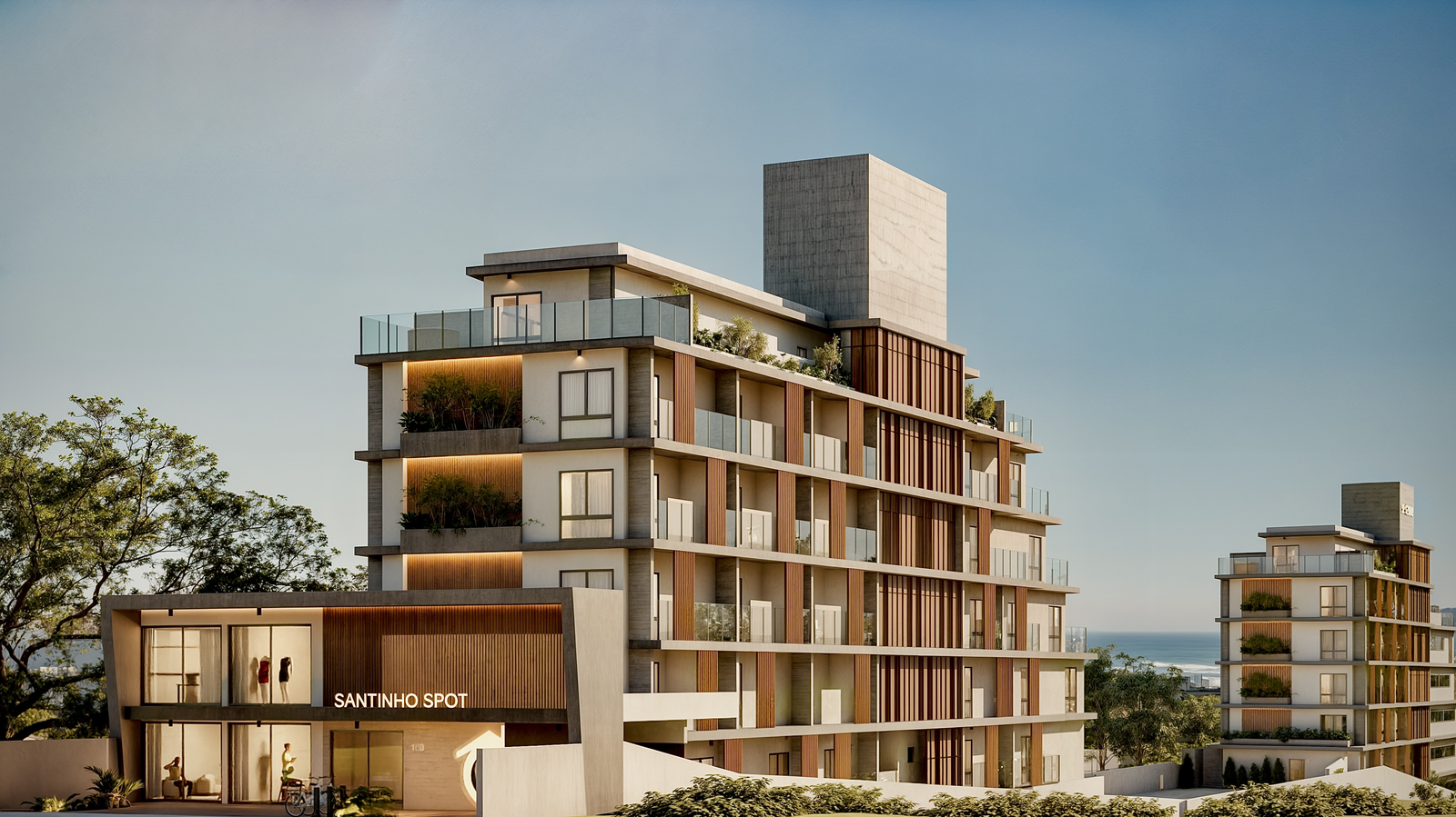 Santinho Spot Edificio com acesso direto ao mar