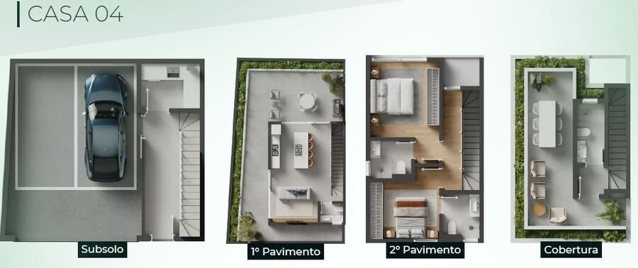 Triplex em Condomínio fechado