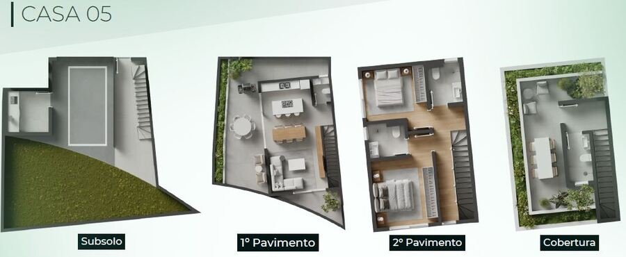 Triplex em Condomínio fechado