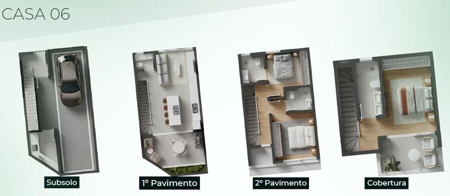 Triplex em Condomínio fechado