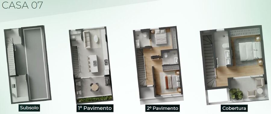 Triplex em Condomínio fechado