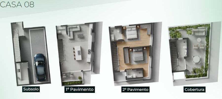 Triplex em Condomínio fechado