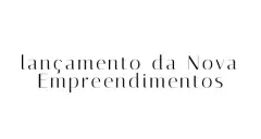 Texto tipográfico sobre fundo branco: lançamento da Nova Empreendimentos — Zenn Living Residence em Centro, Florianópolis